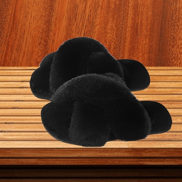 Pantuflas Cozyfurry - Punta Abierta, Suela Antideslizante, Varios Colores, Tallas S-L